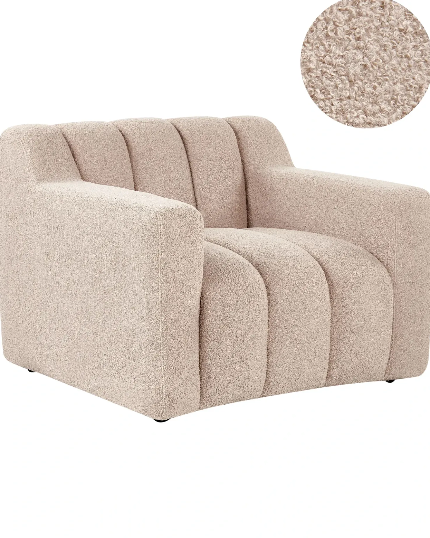 Poltrona AGERUP Bouclé Beige