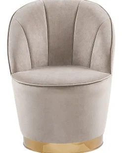 Poltrona ALBY Velluto Beige chiaro