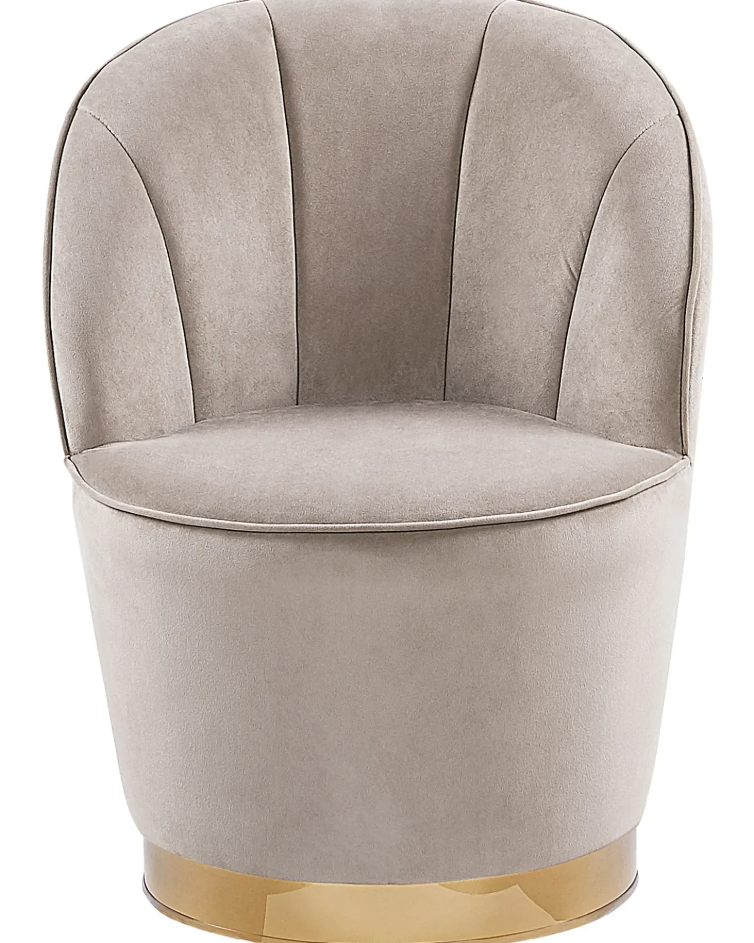 Poltrona ALBY Velluto Beige chiaro
