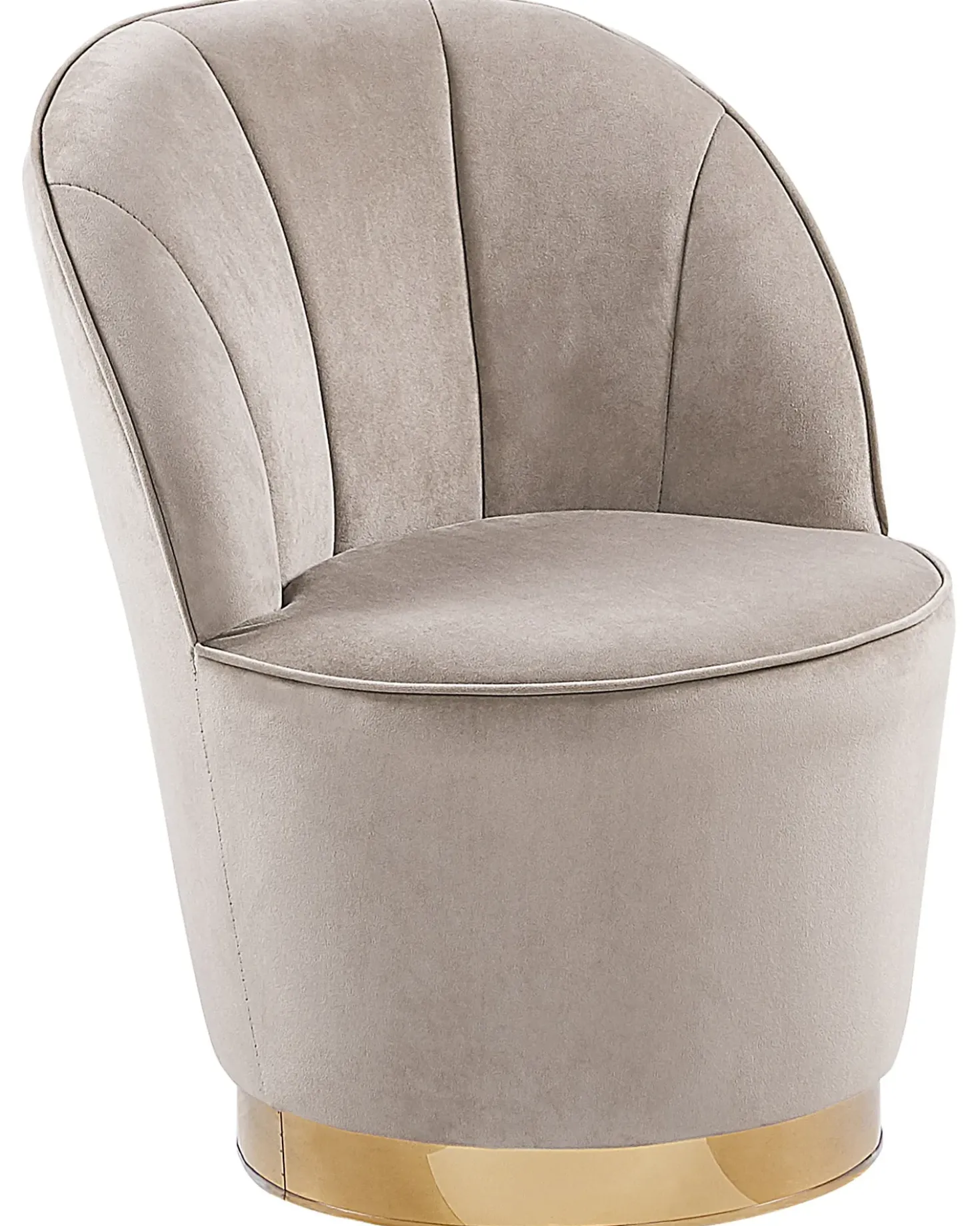 Poltrona ALBY Velluto Beige chiaro