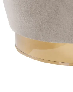 Poltrona ALBY Velluto Beige chiaro