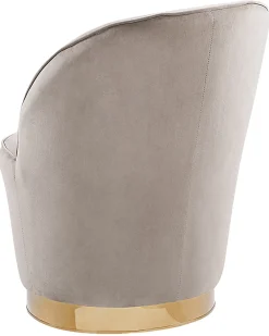 Poltrona ALBY Velluto Beige chiaro