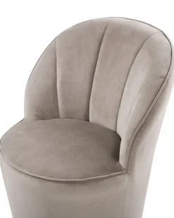 Poltrona ALBY Velluto Beige chiaro