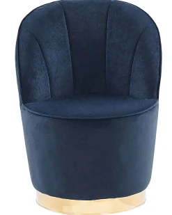 Poltrona ALBY Velluto Blu scuro