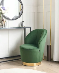 Poltrona ALBY Velluto Verde scuro
