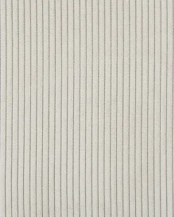 Poltrona ALMIND Velluto a coste Grigio chiaro