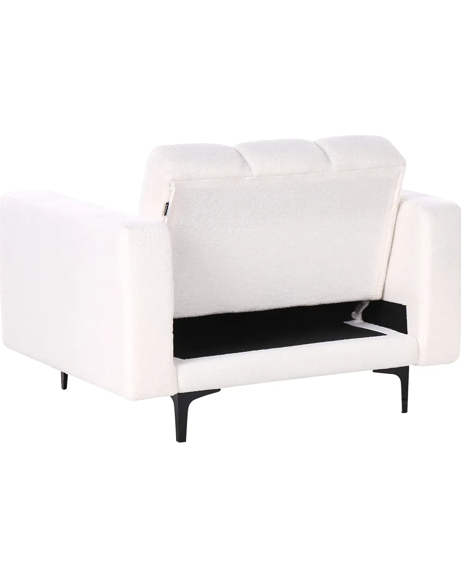 Poltrona ALNES Bouclé Bianco