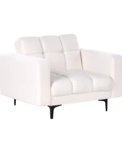 Poltrona ALNES Bouclé Bianco