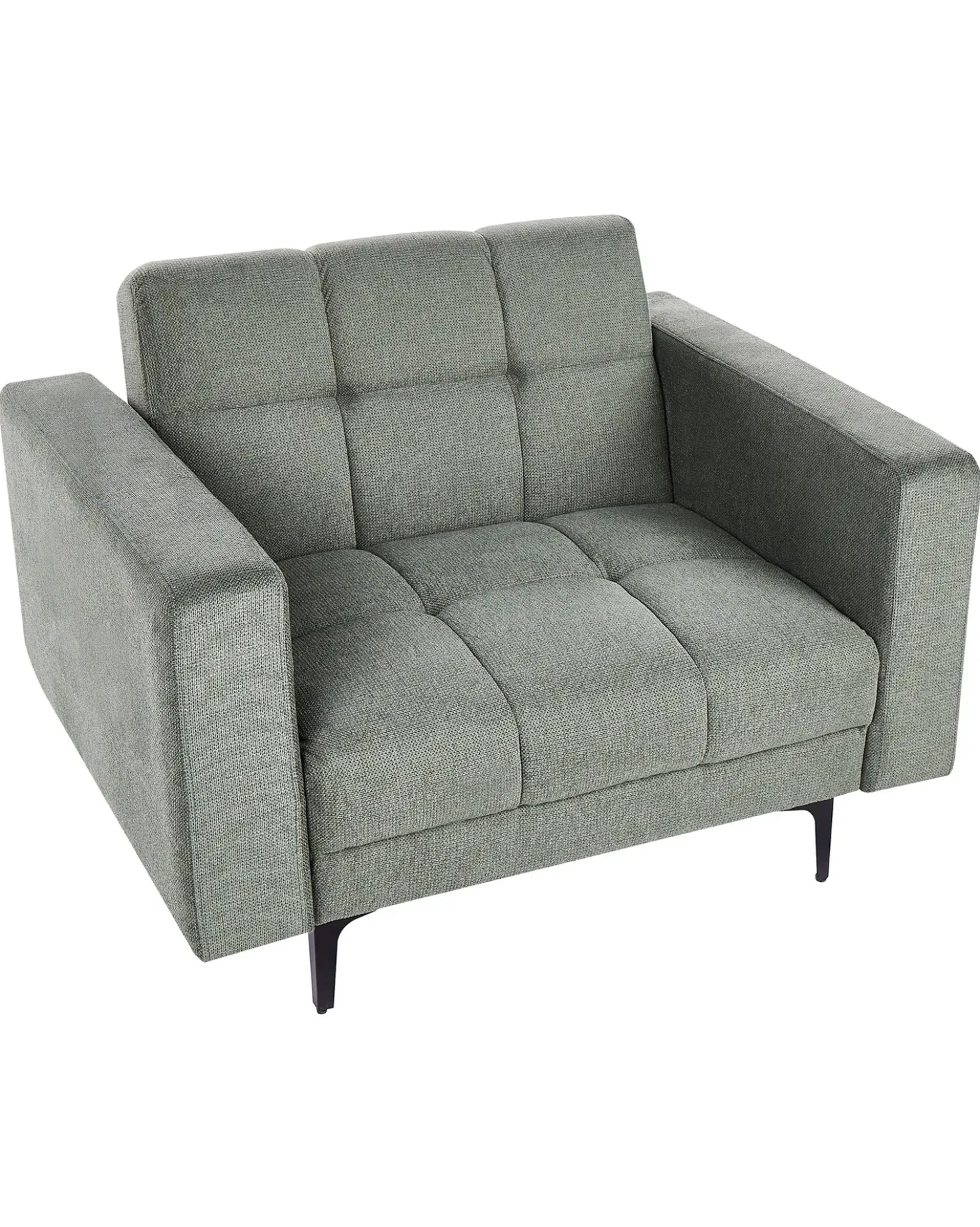 Poltrona ALNES Tessuto Verde scuro
