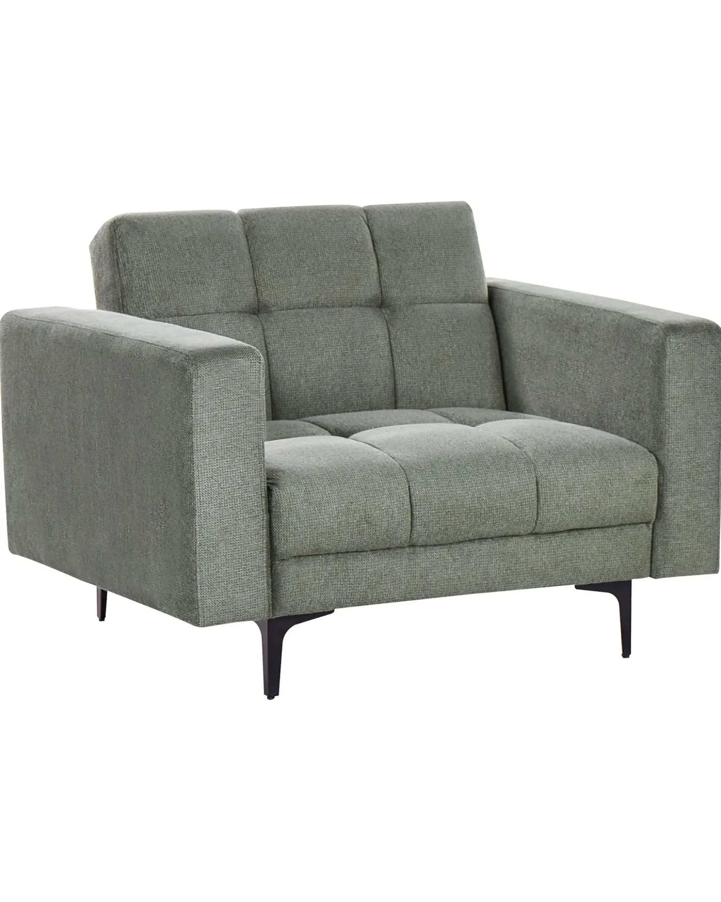 Poltrona ALNES Tessuto Verde scuro