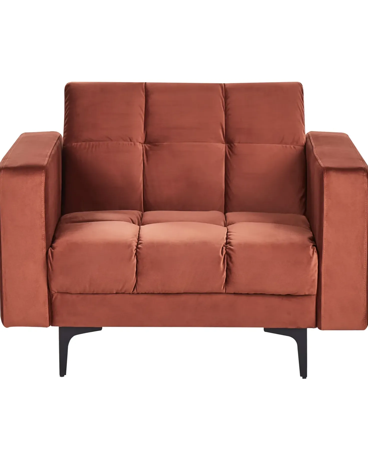 Poltrona ALNES Velluto Rosso chiaro
