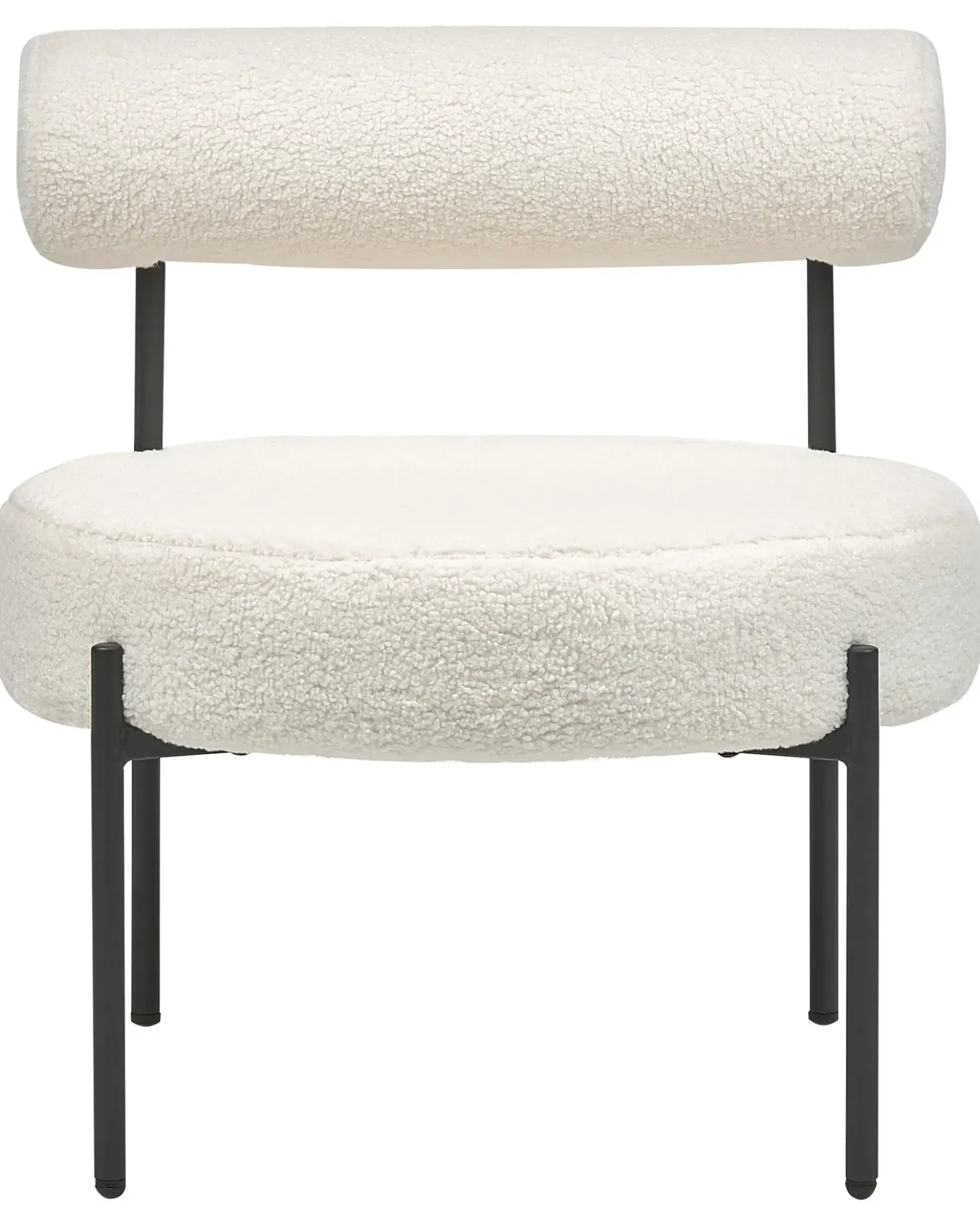 Poltrona ALPHA Bouclé Bianco