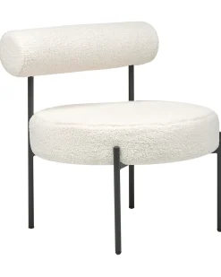 Poltrona ALPHA Bouclé Bianco