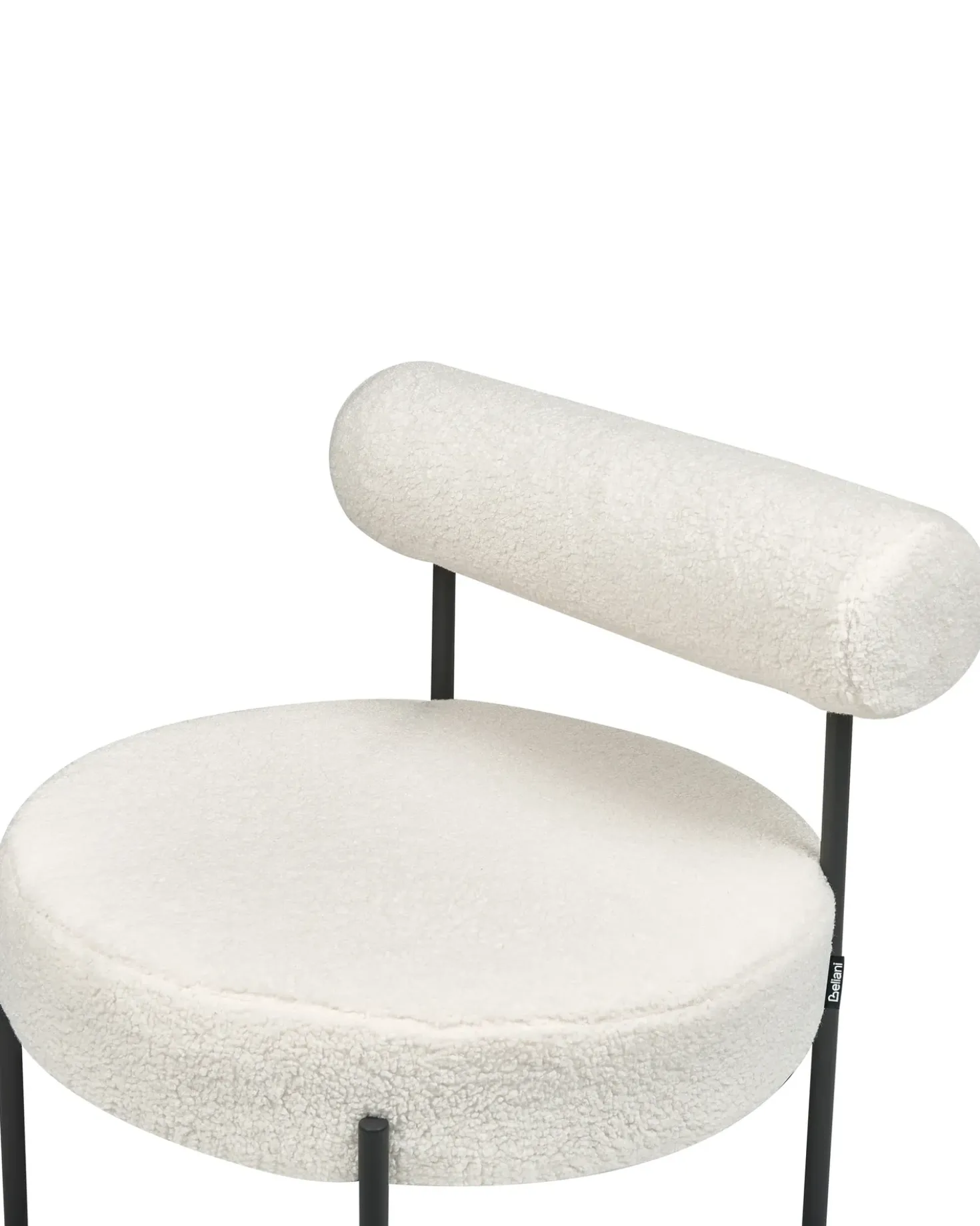 Poltrona ALPHA Bouclé Bianco