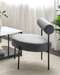 Poltrona ALPHA Velluto Grigio