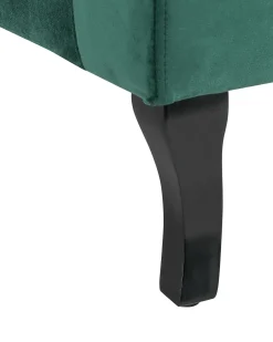 Poltrona ALTA Velluto Verde scuro