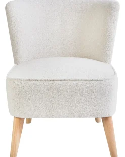 Poltrona ALVEN Bouclé Bianco sporco
