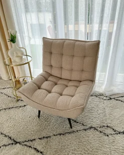 Poltrona ALVESTA Bouclé Beige