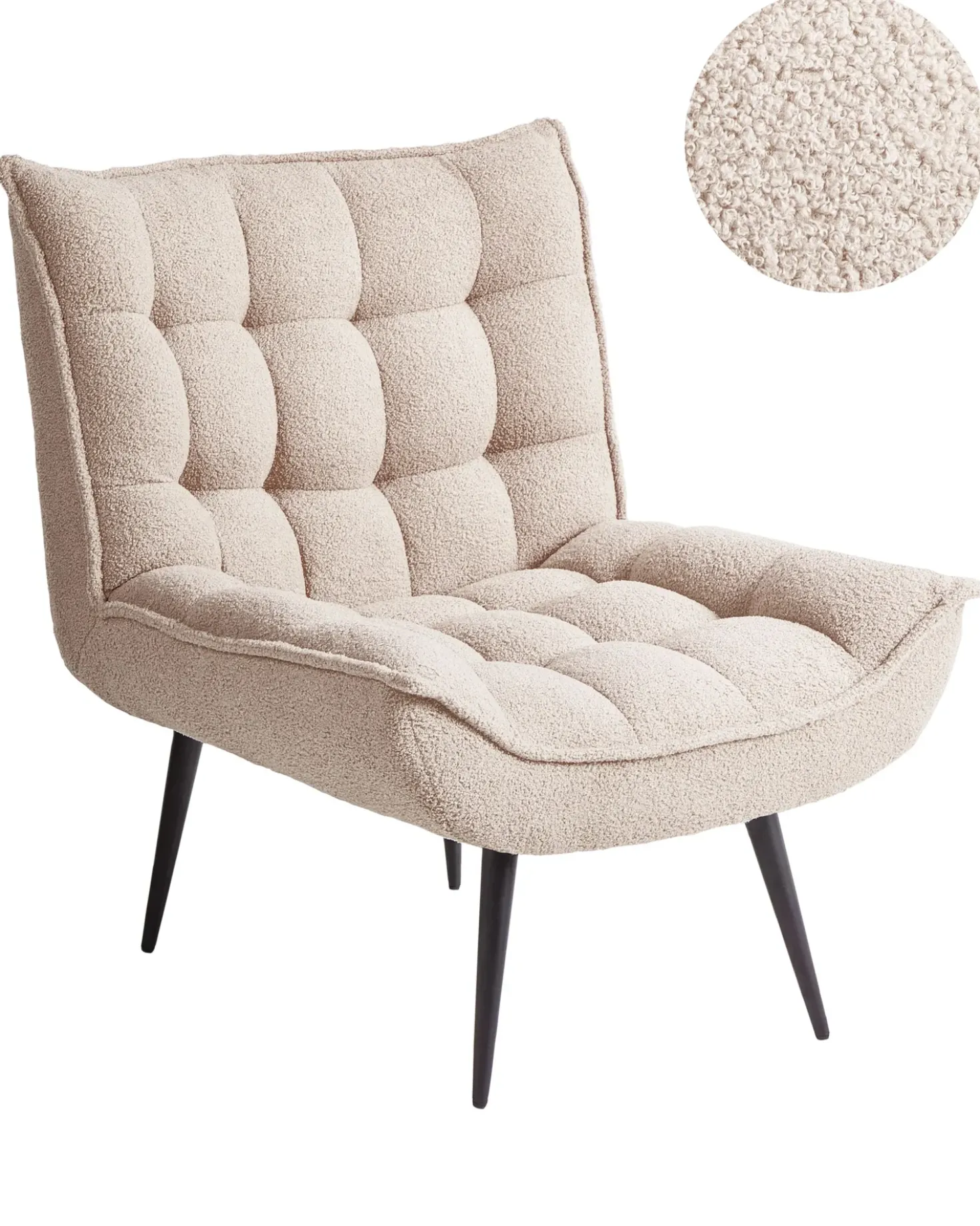 Poltrona ALVESTA Bouclé Beige