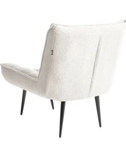 Poltrona ALVESTA Bouclé Bianco