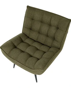 Poltrona ALVESTA Bouclé Verde scuro