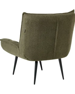 Poltrona ALVESTA Bouclé Verde scuro