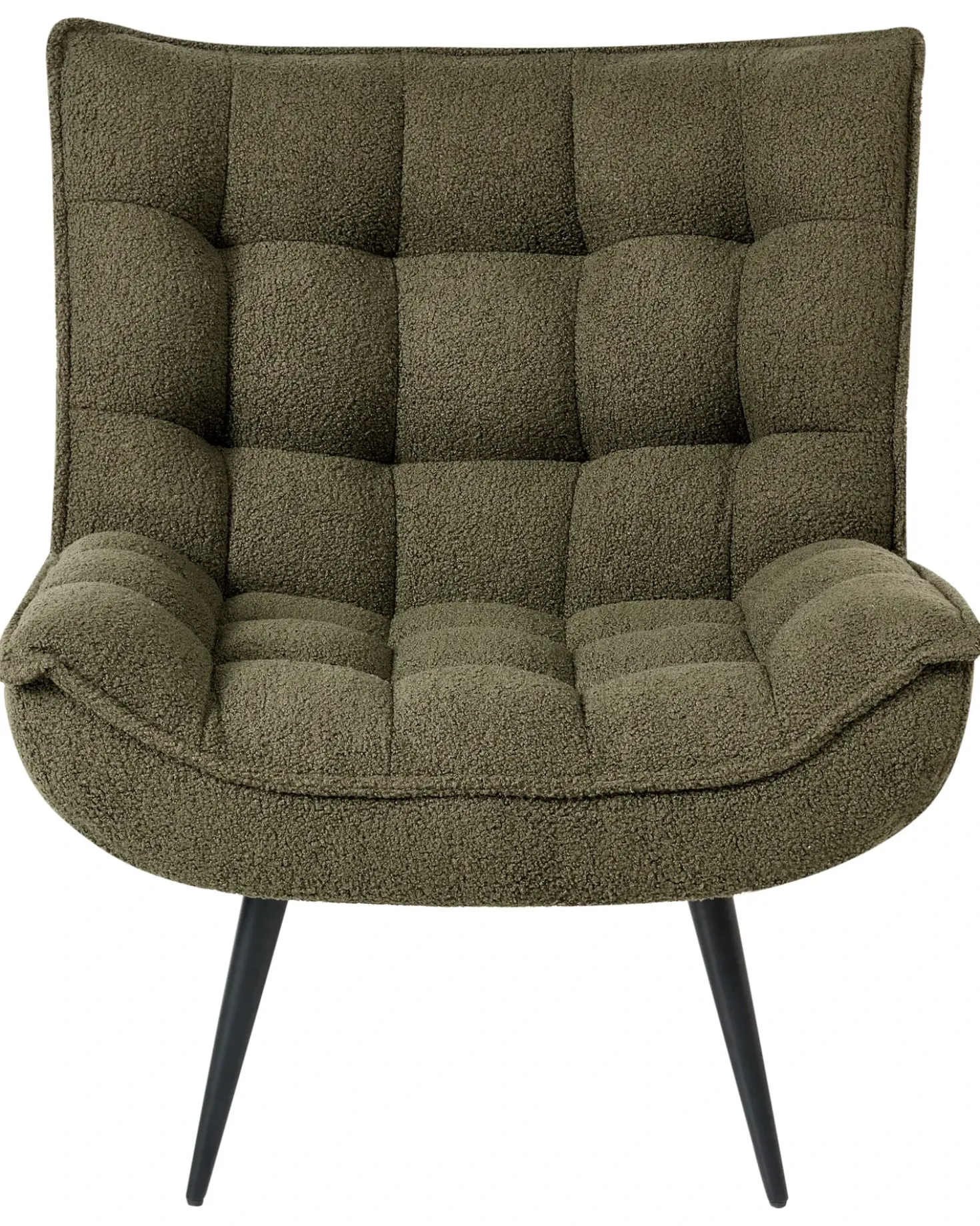 Poltrona ALVESTA Bouclé Verde scuro