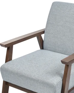 Poltrona ASNES Tessuto Grigio chiaro