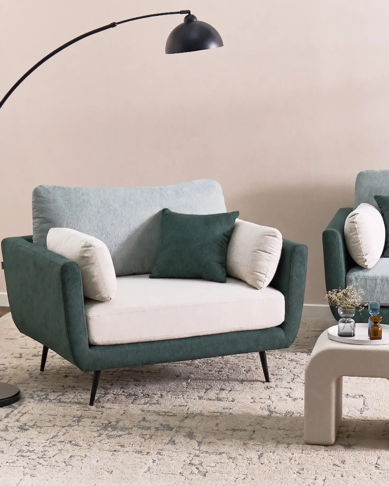 Poltrona BOLGA Tessuto Verde