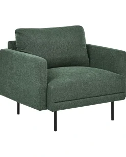 Poltrona BREDA Tessuto Verde scuro