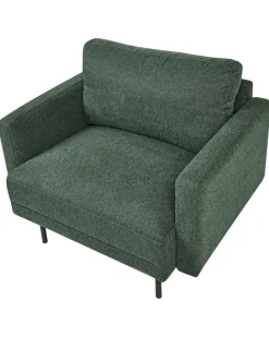 Poltrona BREDA Tessuto Verde scuro