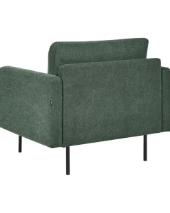 Poltrona BREDA Tessuto Verde scuro