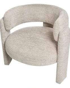 Poltrona BUREA Ciniglia Beige chiaro