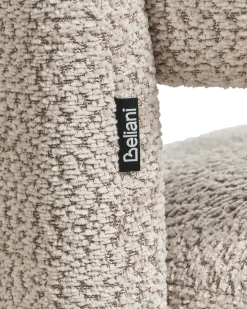 Poltrona BUREA Ciniglia Beige chiaro