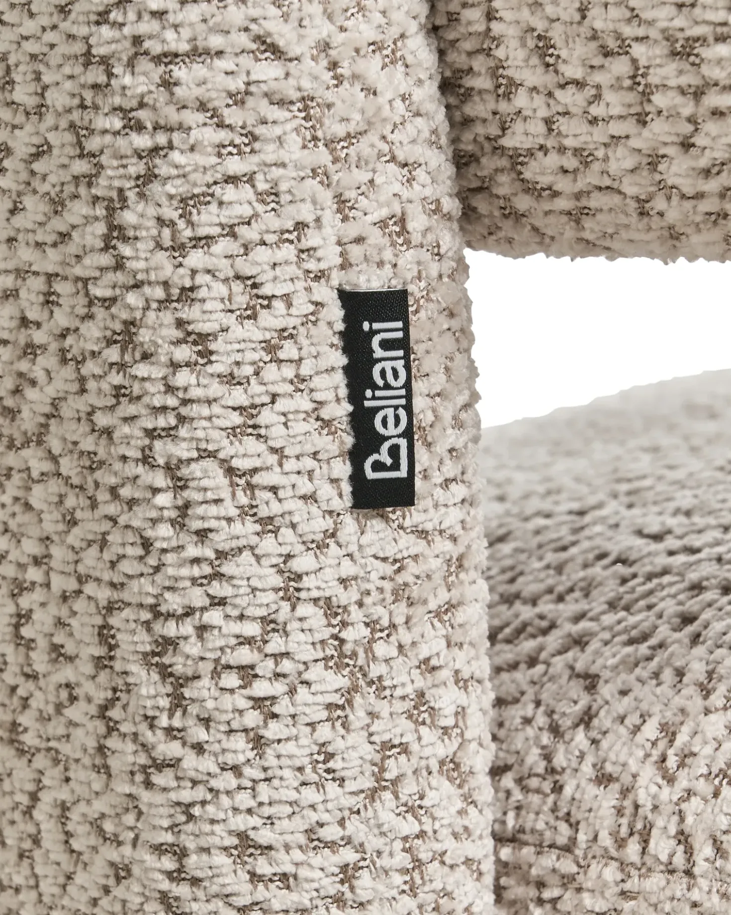 Poltrona BUREA Ciniglia Beige chiaro