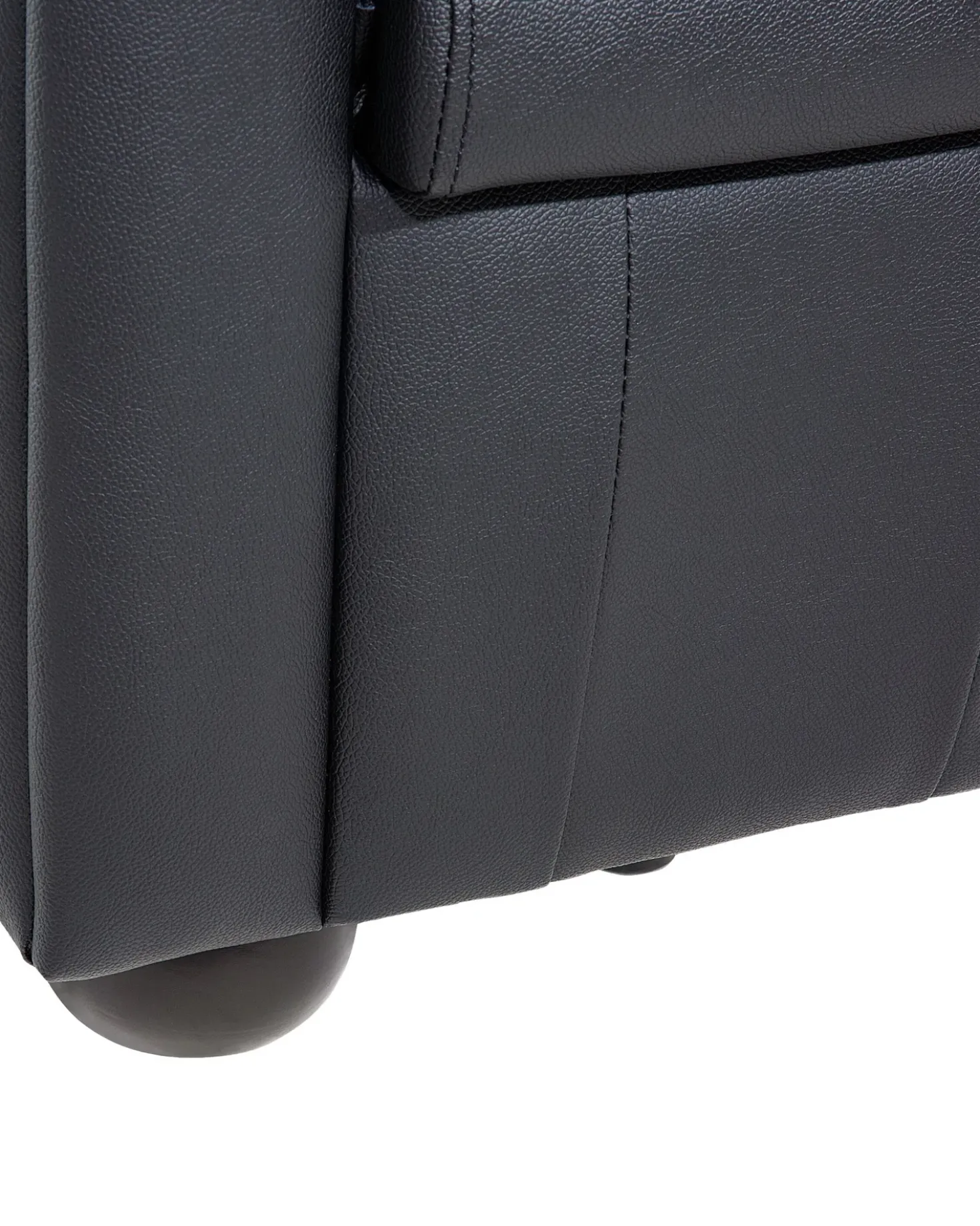 Poltrona CHESTERFIELD Pelle naturale Nero