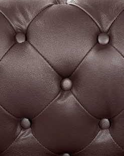 Poltrona CHESTERFIELD Pelle naturale Marrone