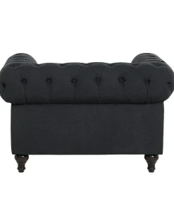 Poltrona CHESTERFIELD Tessuto Grigio grafite