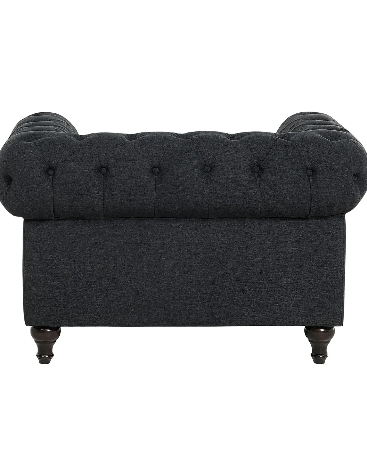 Poltrona CHESTERFIELD Tessuto Grigio grafite