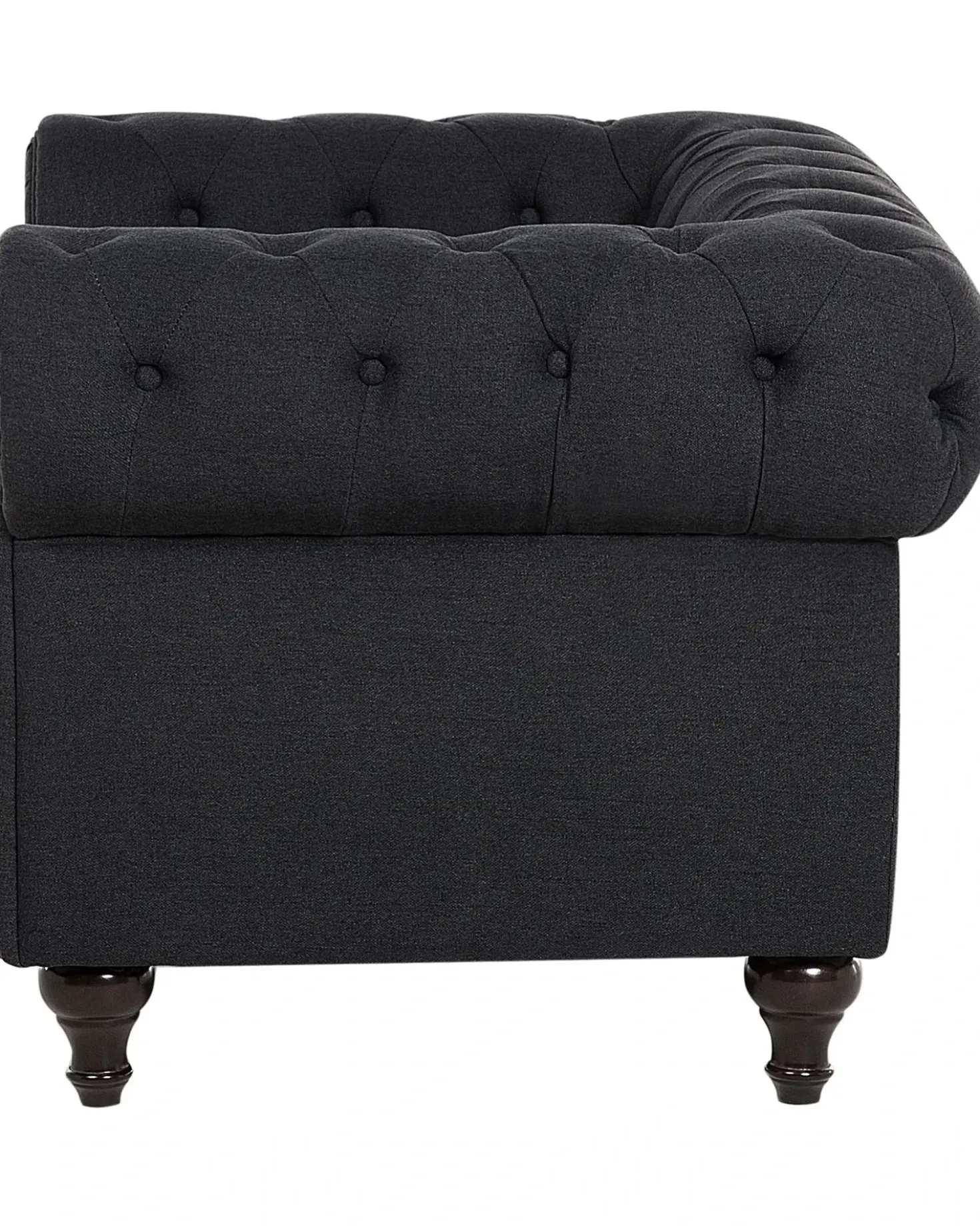 Poltrona CHESTERFIELD Tessuto Grigio grafite