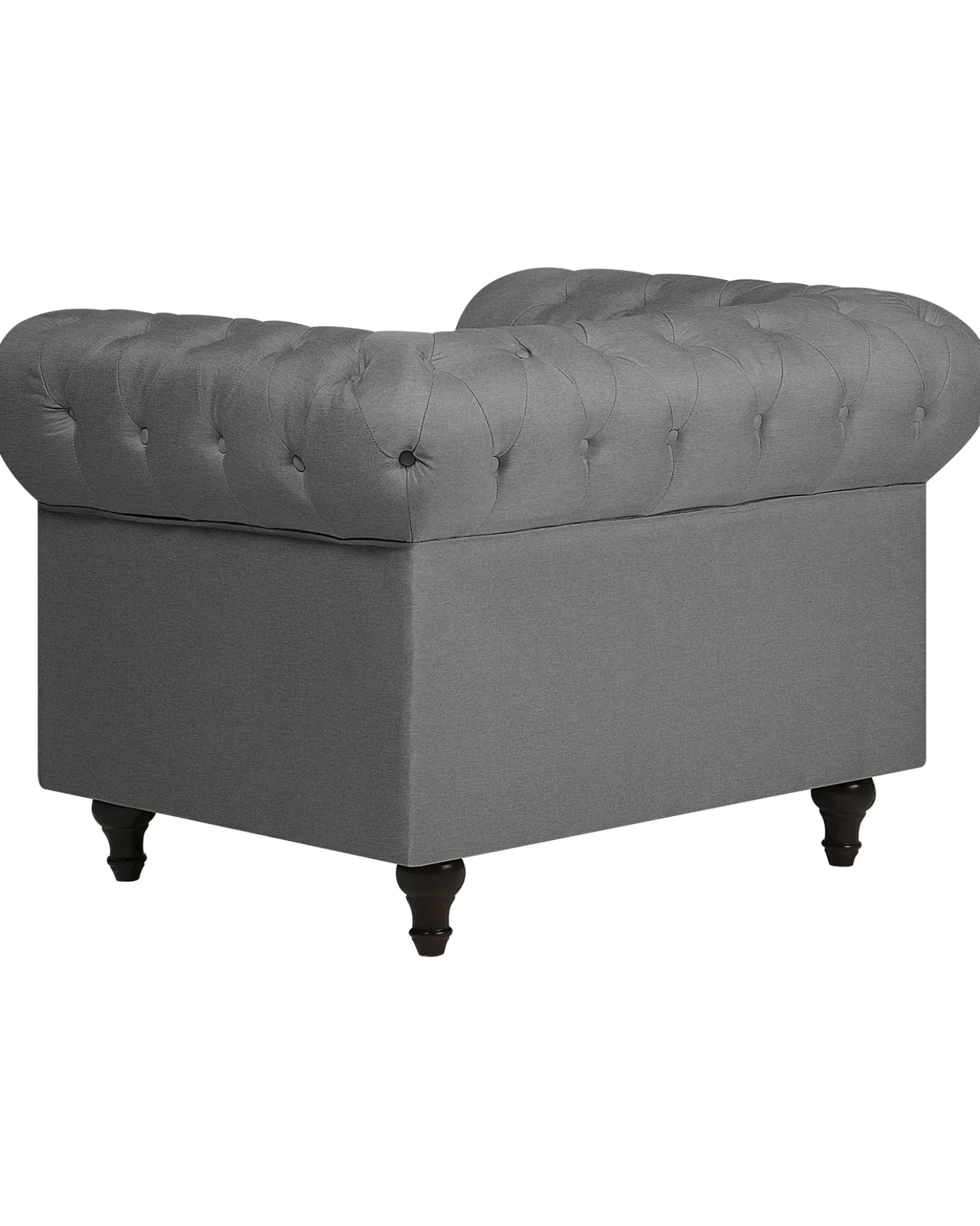 Poltrona CHESTERFIELD Tessuto Grigio chiaro