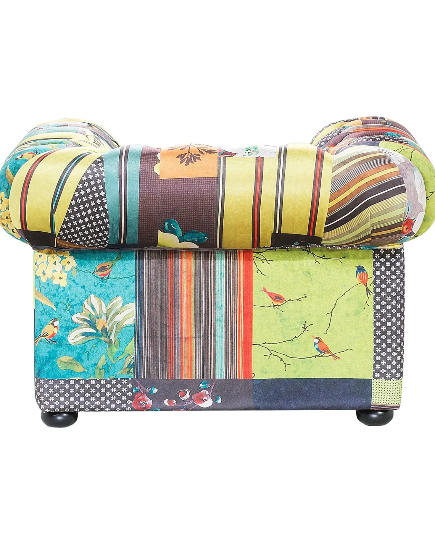 Poltrona CHESTERFIELD Tessuto Verde chiaro
