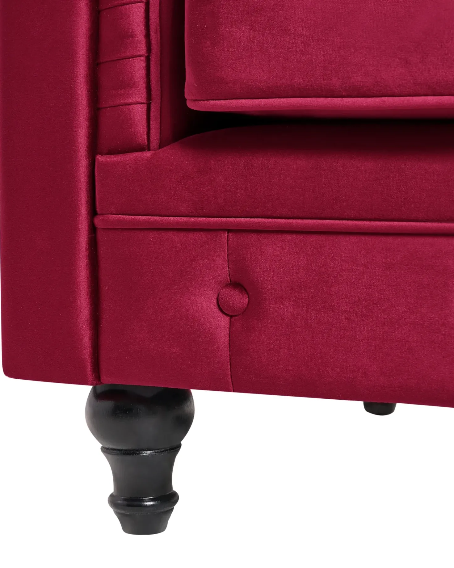 Poltrona CHESTERFIELD Velluto Bordeaux