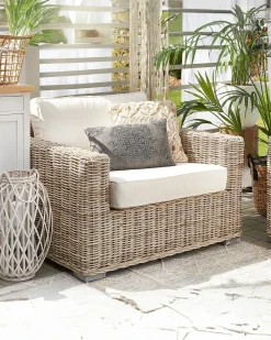 Poltrona da giardino ARDEA Rattan Marrone chiaro