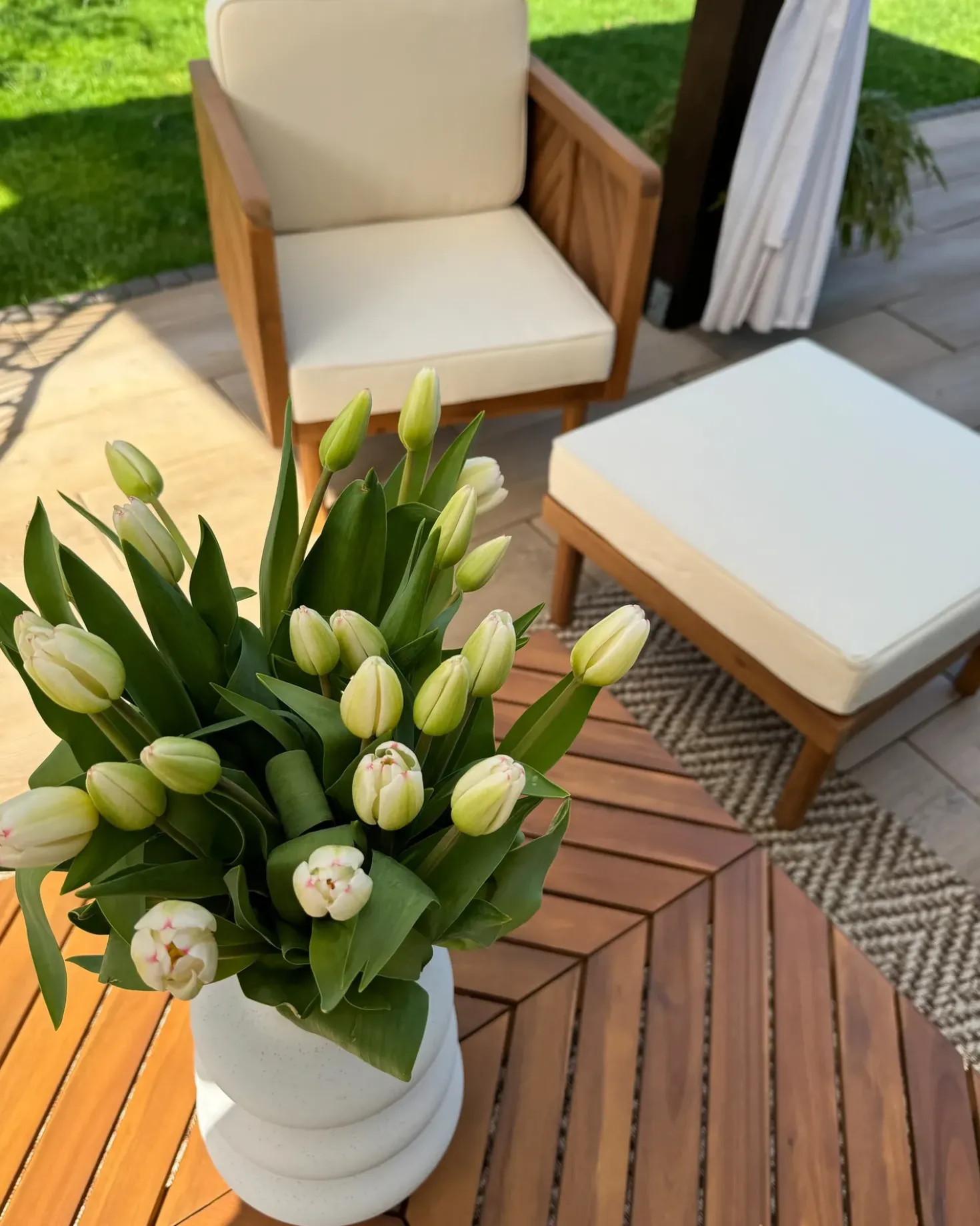 Poltrona da giardino BARATTI Legno d'acacia Marrone