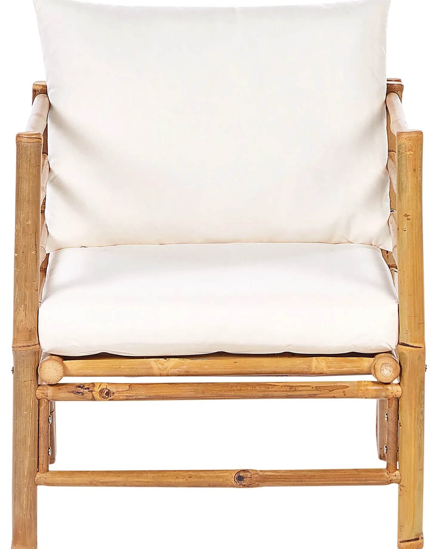 Poltrona da giardino CERRETO Bambù Bianco sporco