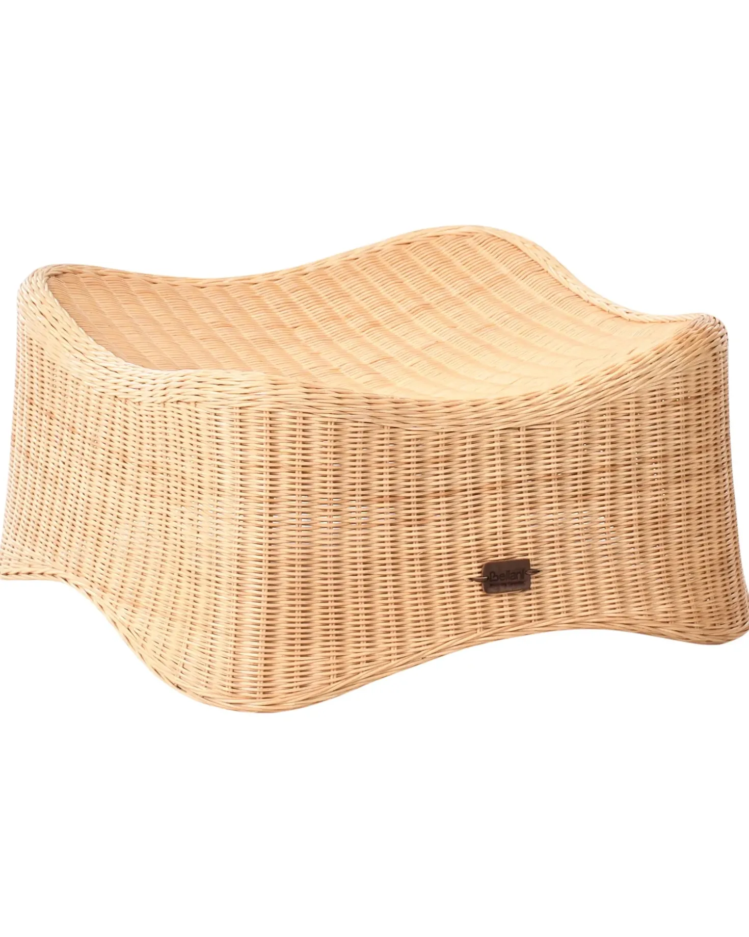 Poltrona da giardino con ottomana AIGANI Rattan Naturale
