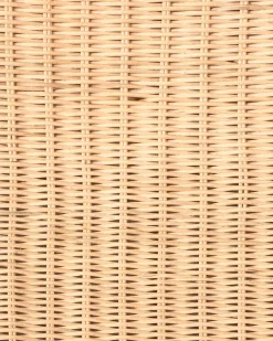 Poltrona da giardino con ottomana AIGANI Rattan Naturale