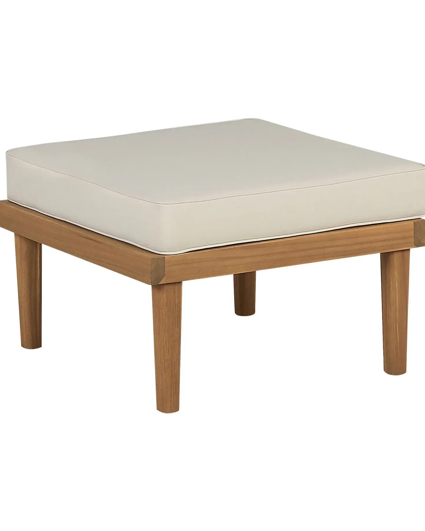 Poltrona da giardino con ottomana BARATTI Legno d'acacia Marrone