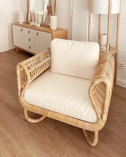 Poltrona da giardino DOLCEDO Rattan Naturale